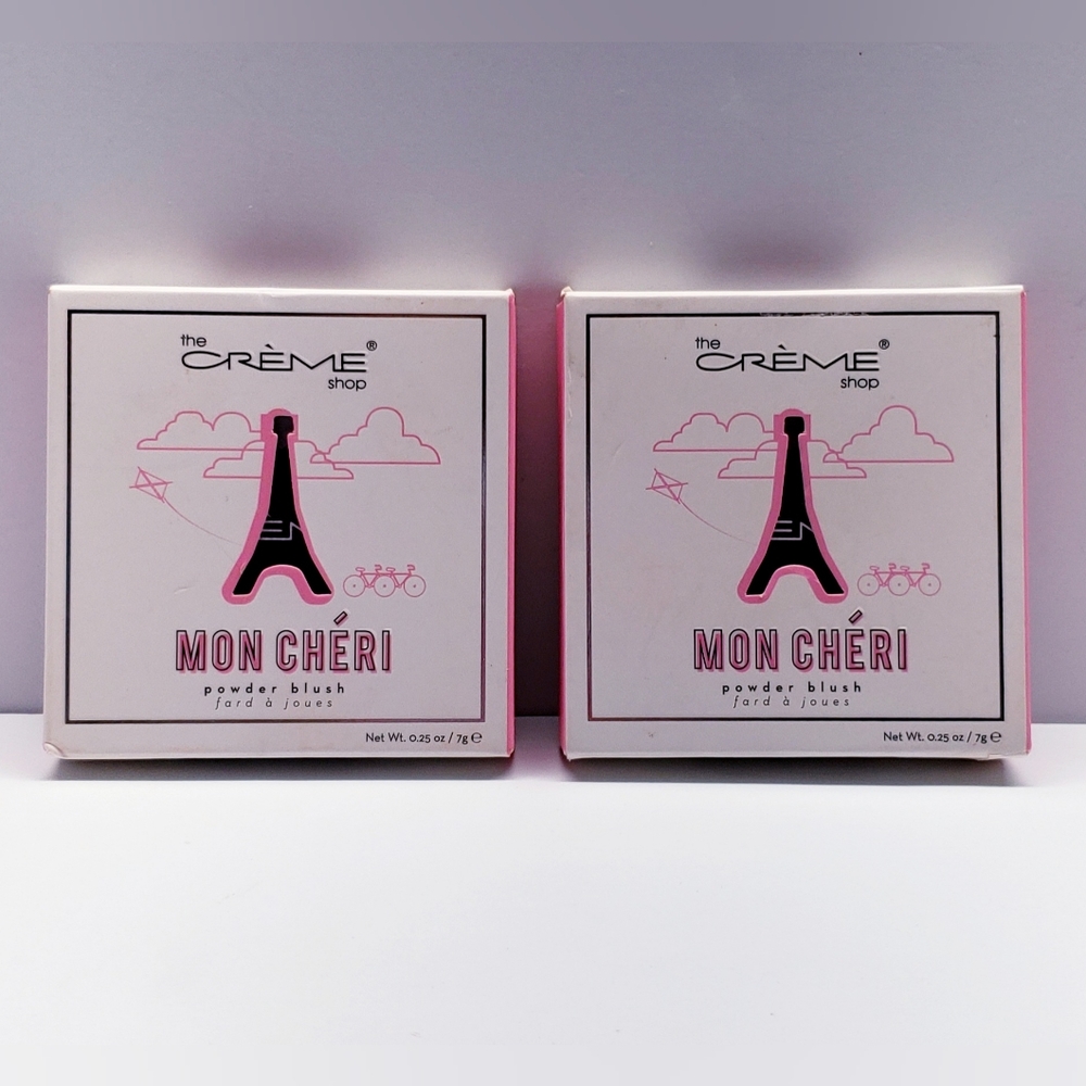 The Creme Shop MON CHERI Face Powder Blush, FRENCH KISS (2 pack)